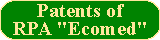 Patents of RPA "Ecomed"